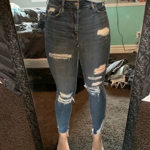 American Eagle dark wash skinny jeans size 10 regular.